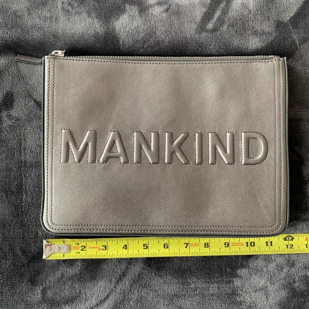 Gold Leather Clutch